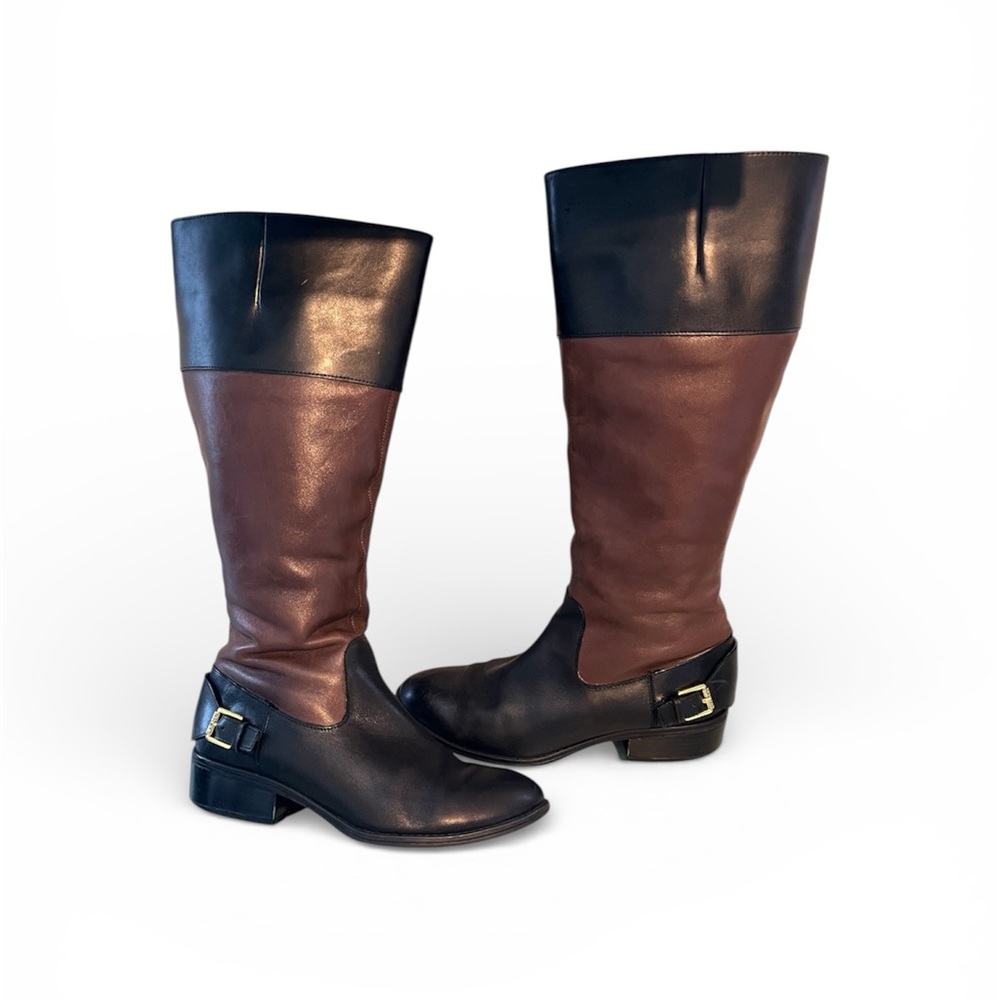 Lauren Ralph Lauren Genuine Leather Tall Riding Boots - Picture 3 of 8